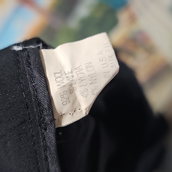 Theory Black Wide Leg Pants Size 10 - Picture 3 of 6